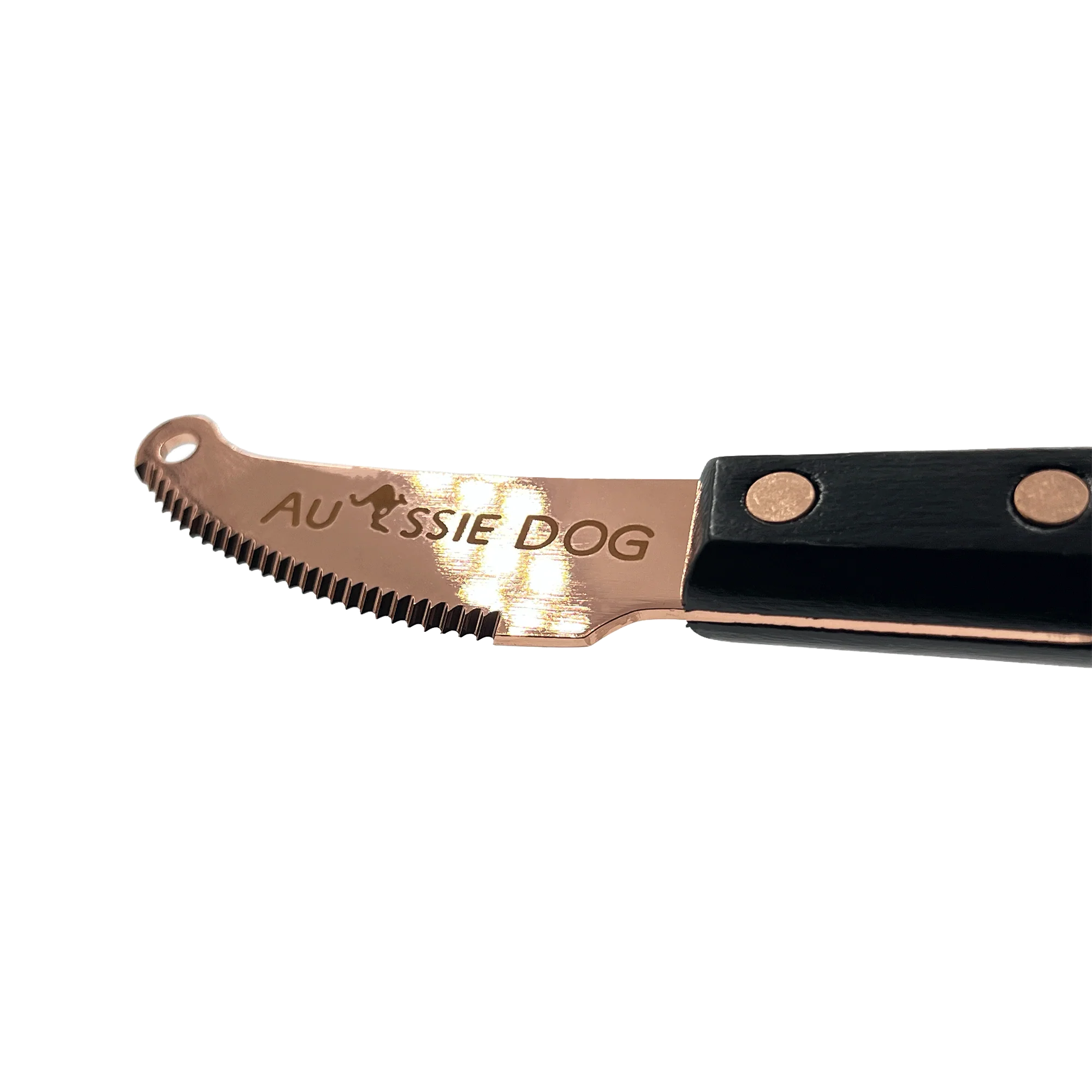 26 Teeth Left Curved Blade Stripping Knife by Aussie Dog - Image 3
