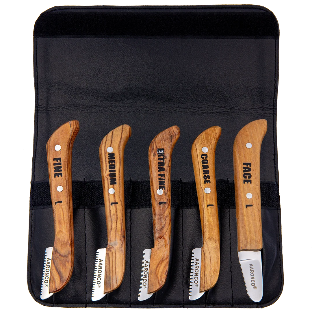 Set of 5 Left Handed Stripping Knife 723L by Aaronco