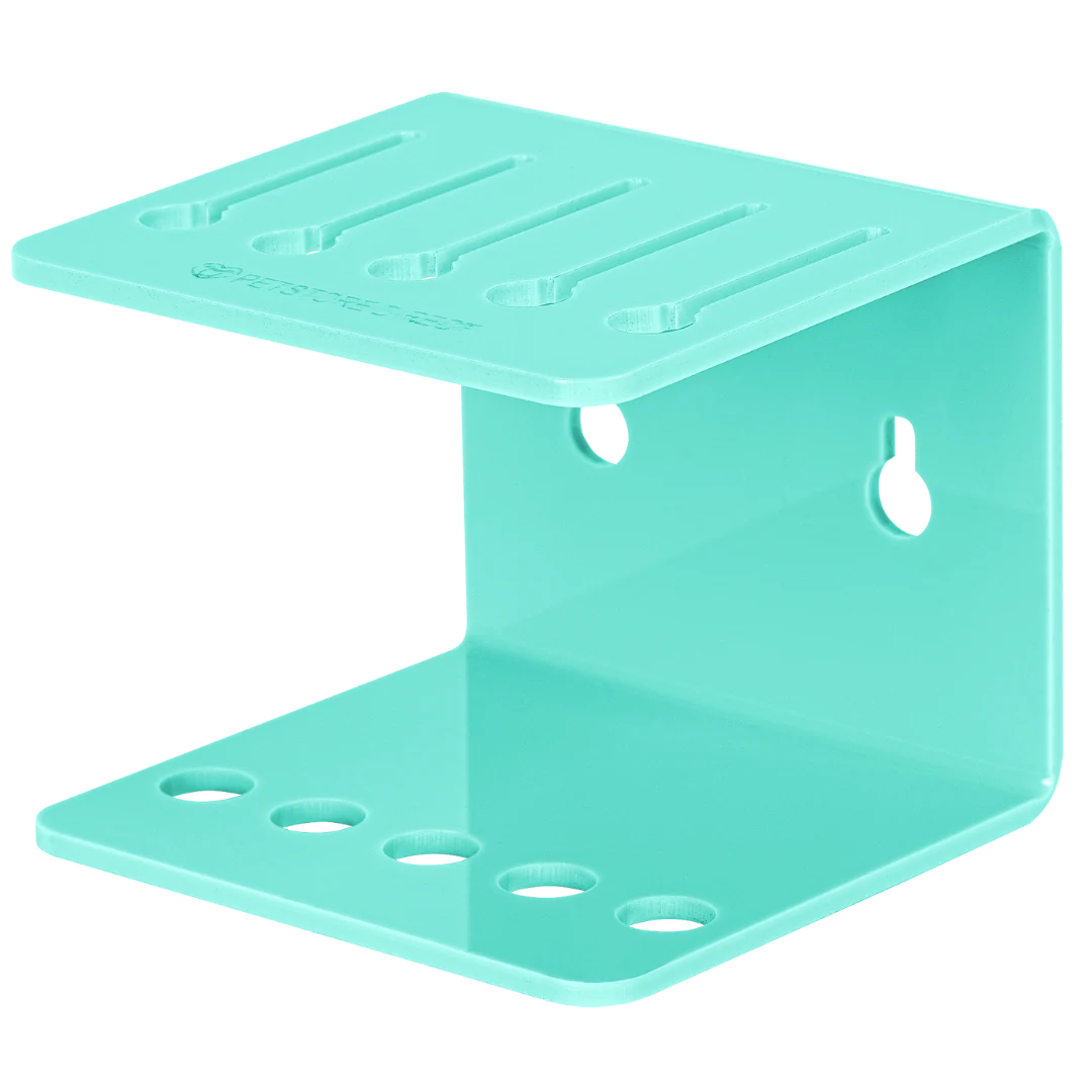 Acrylic 5 Comb Holder Tabletop and Wall Mount Aqua by PetStore.Direct - Image 6