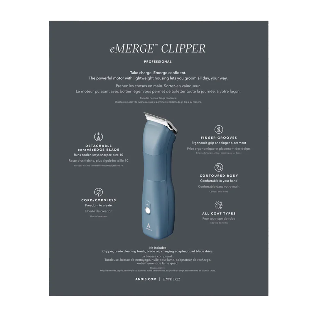 Emerge Clipper Blue by Andis - Image 4