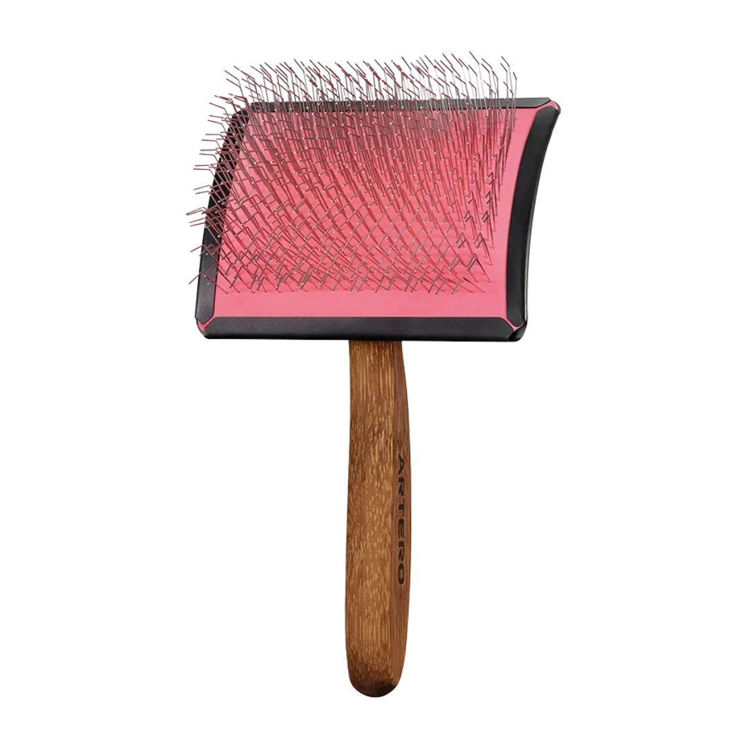 Simba Curved Slicker Brush Long Pin Large by Artero