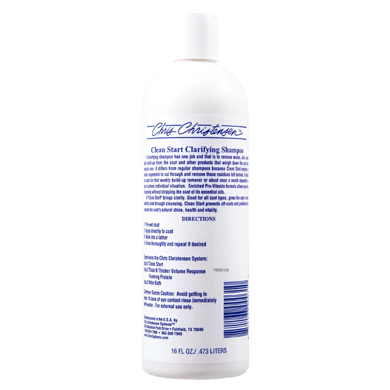 Clean Start Clarifying Shampoo 16oz by Chris Christensen - Image 2