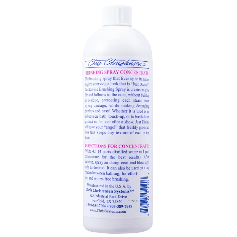 Just Divine Brushing Spray Concentrate 16oz by Chris Christensen - Image 2
