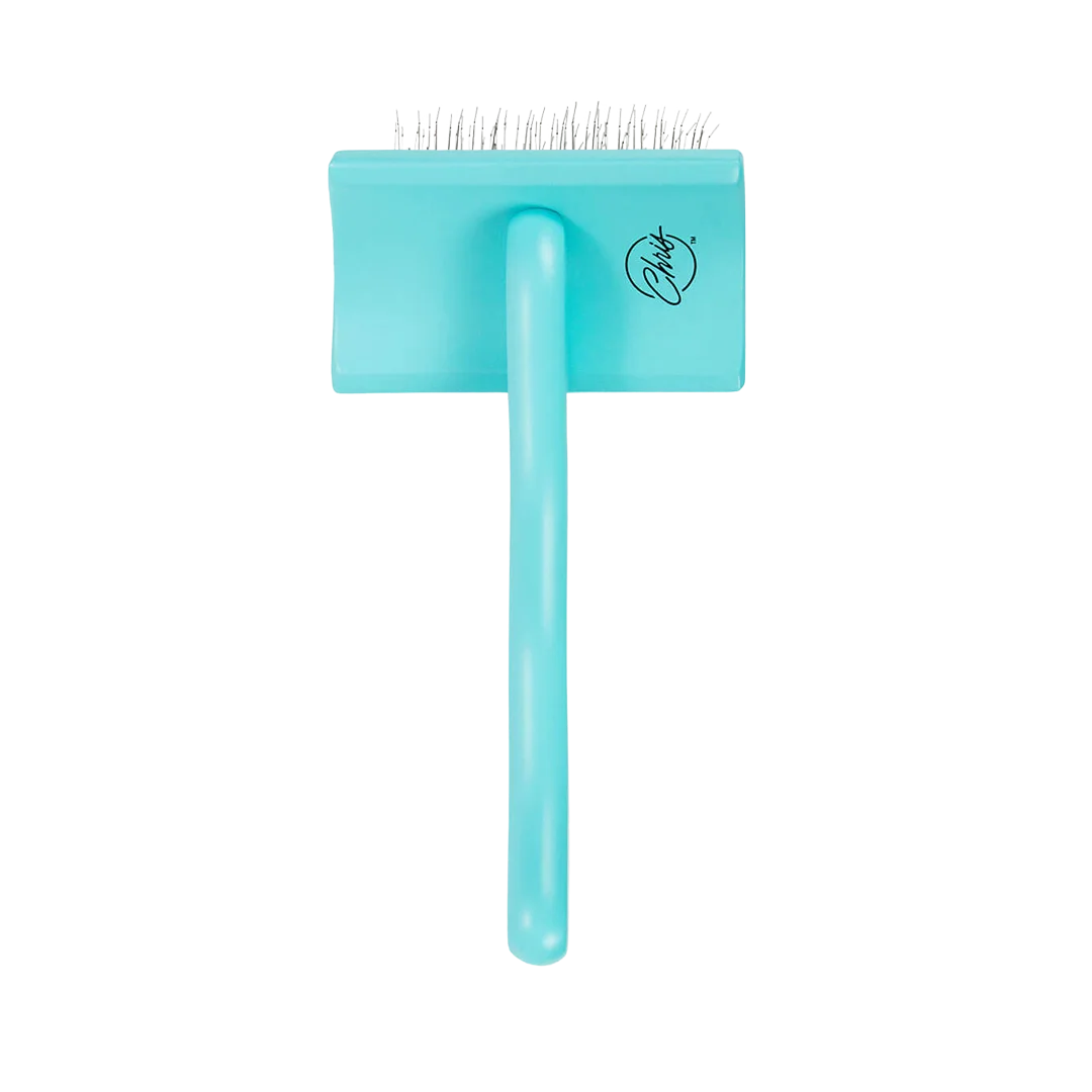 Medium Home Care Big G Teal Slicker Brush by Chris Christensen - Image 3