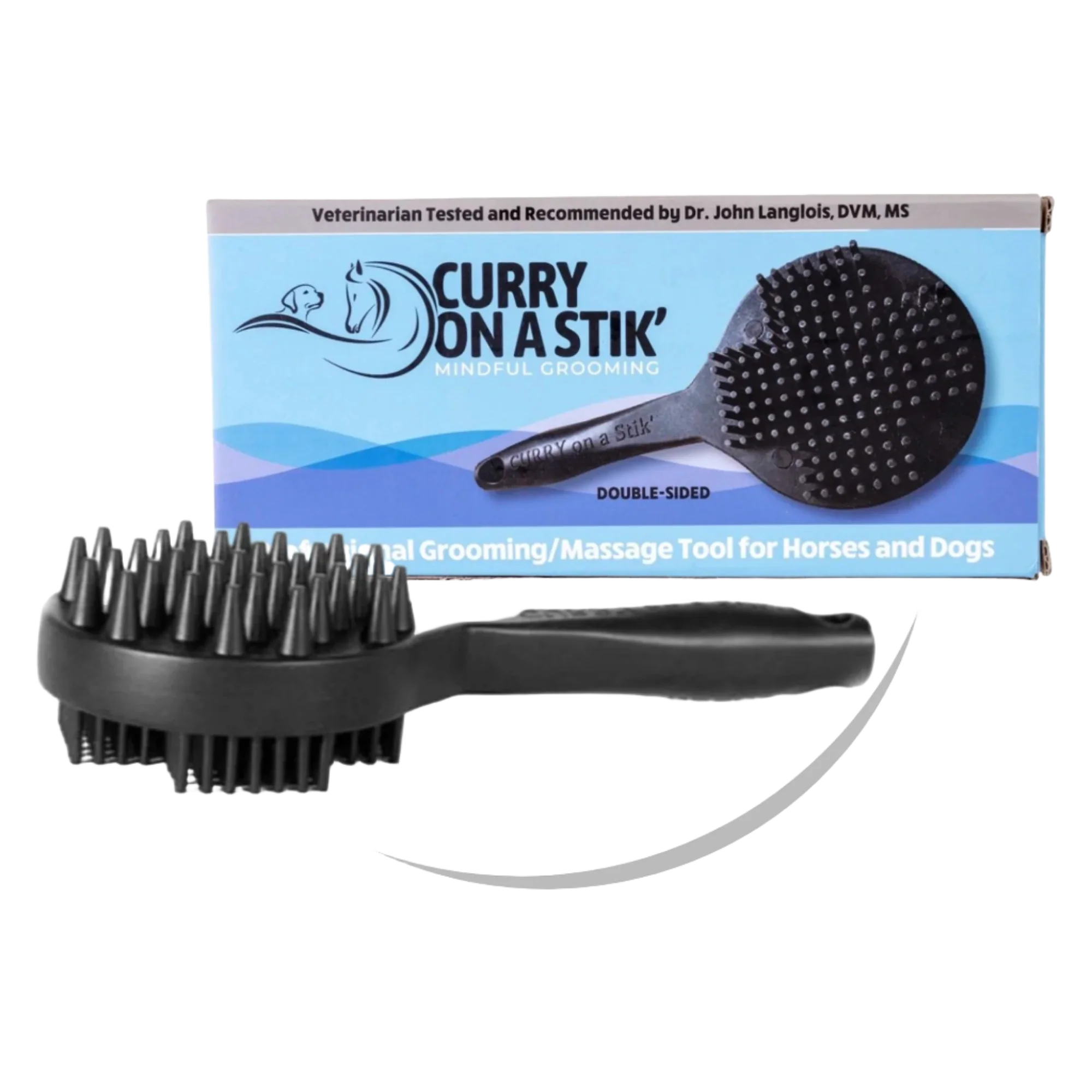 Deshedding and Bathing Brush by Curry on a Stik - Image 6