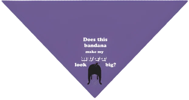 "Does This Bandana Make My Butt Look Big?" Bandana by Dog Fashion Living - Image 2
