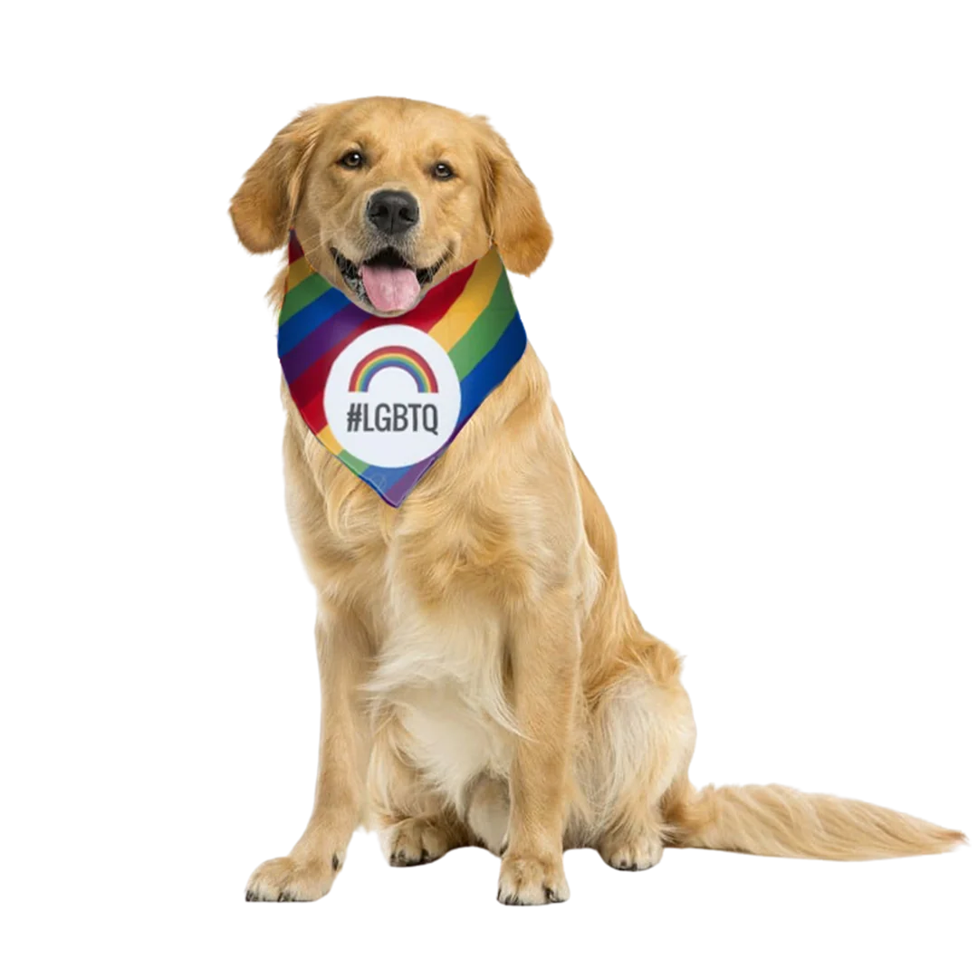 #LGBTQ Bandana by Dog Fashion Living