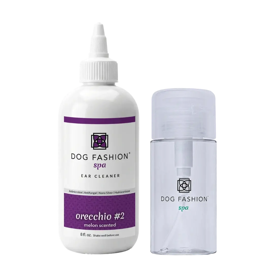 Orecchio #2 Melon Scented Ear Cleaner 8oz with Ear Cleaner Bottle by Dog Fashion Spa - Image 2