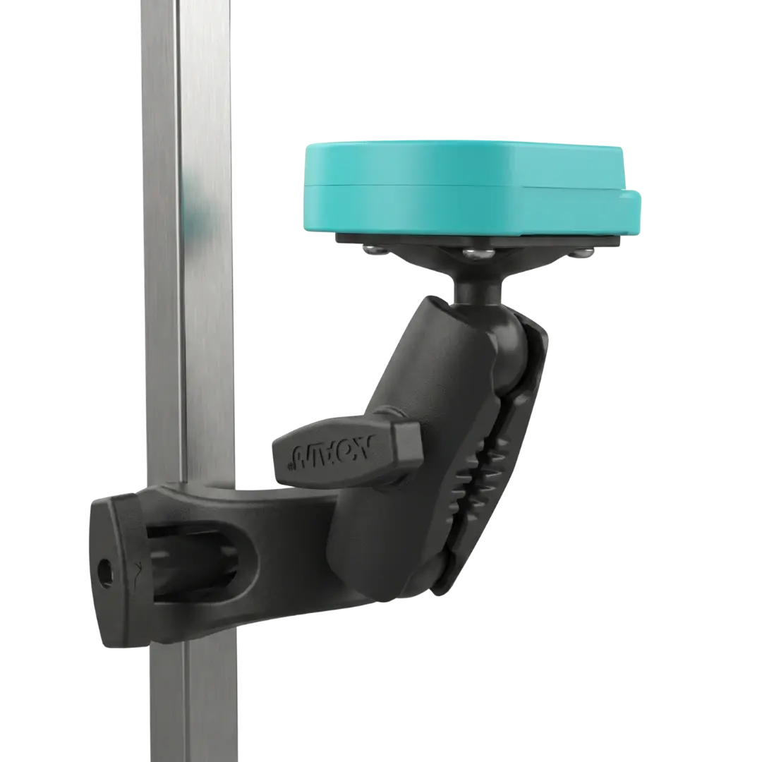 Clip It Dryer Holder Attachment Black and Teal by Handle It