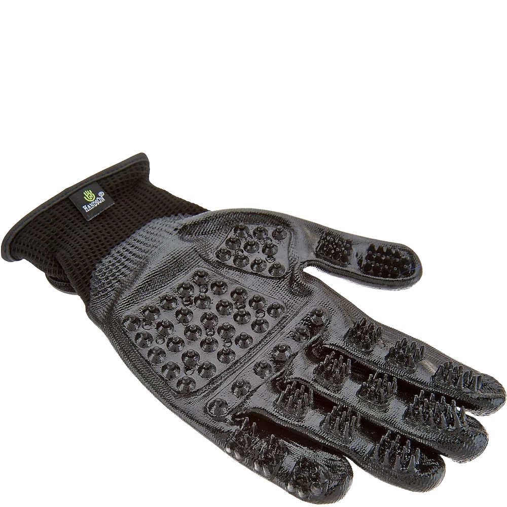Extra-Large Black Deshedding Gloves by HandsOn Gloves - Image 2