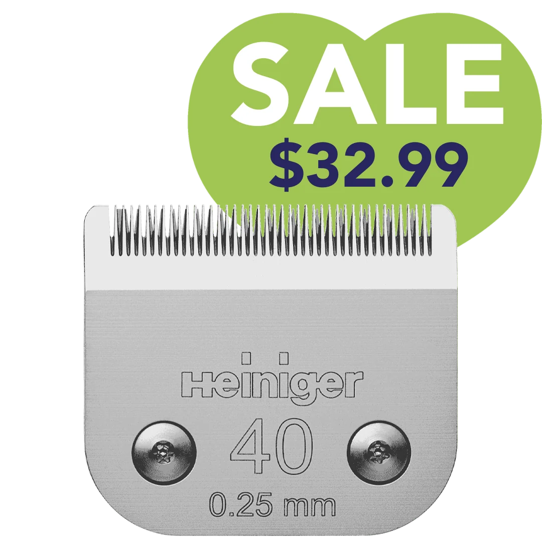 #40 Clipper Blade 0.25 mm by Heiniger