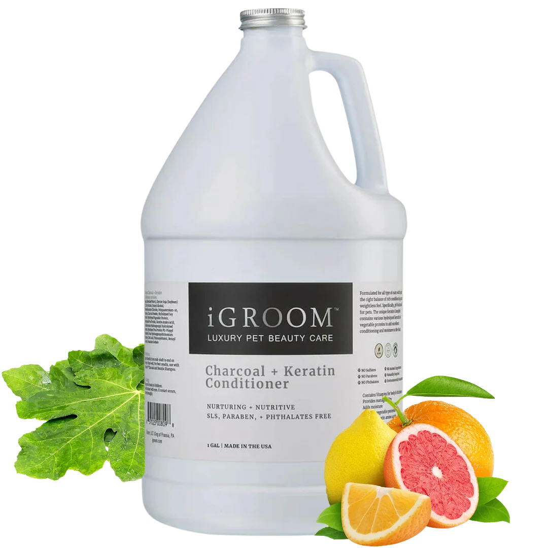 Charcoal and Keratin Conditioner Gallon by iGroom - Image 2