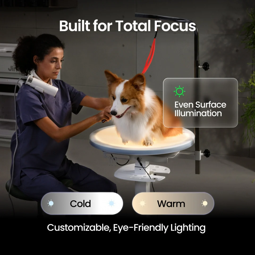 Revolve360 Hydraulic 360° Rotating Grooming Table with Tabletop Light by Jirpet - Image 7