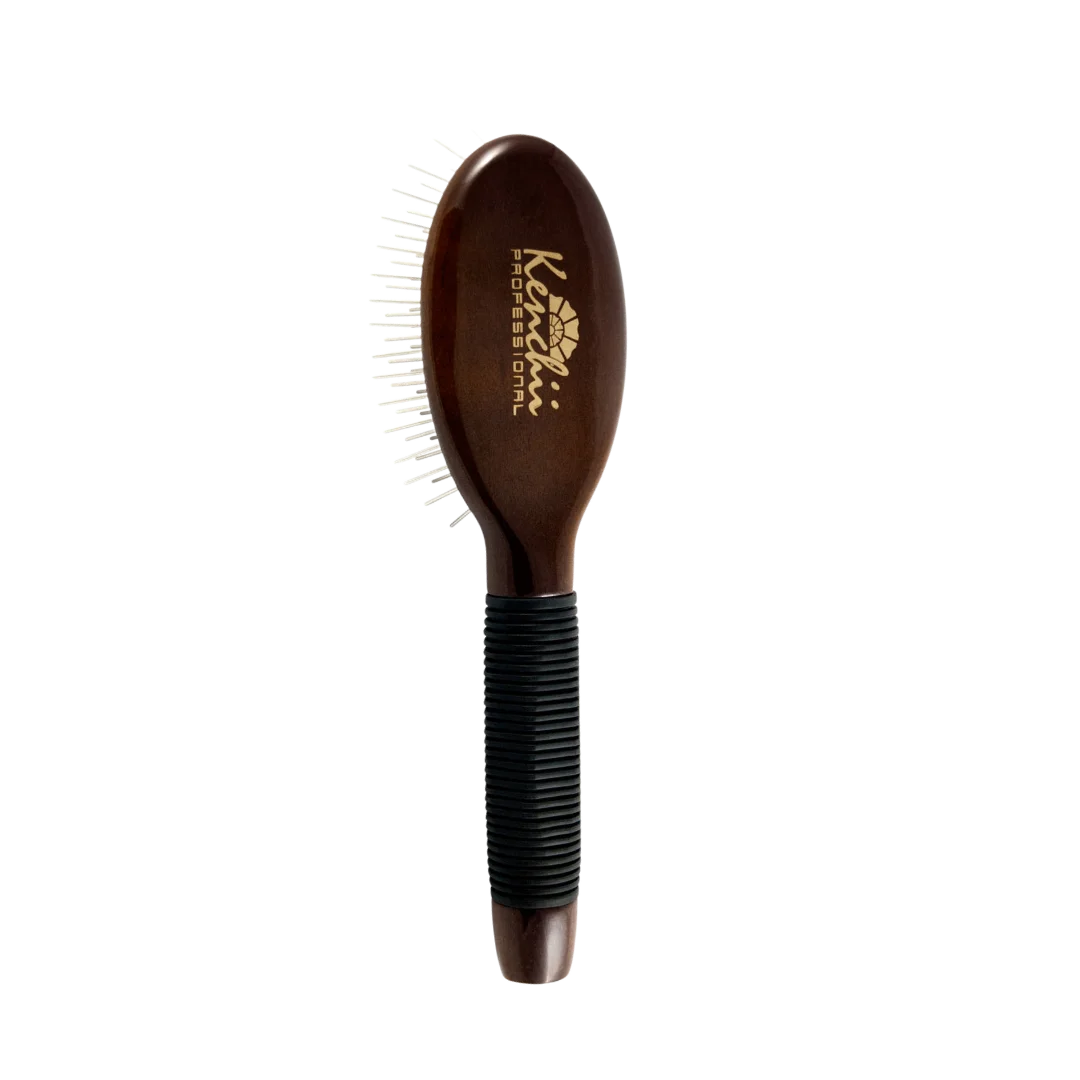Small Metal Pin Oval Brush by Kenchii - Image 2