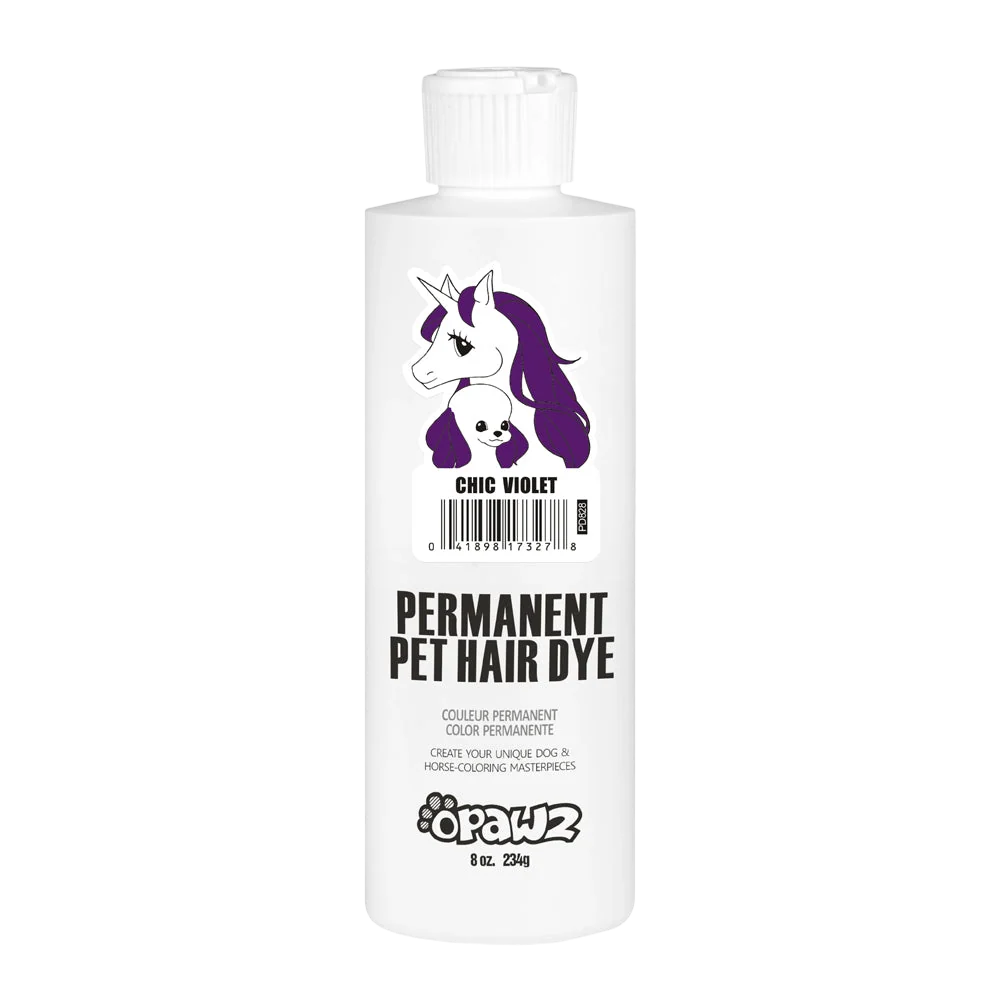 Permanent Dog Hair Dye Chic Violet 8oz by Opawz
