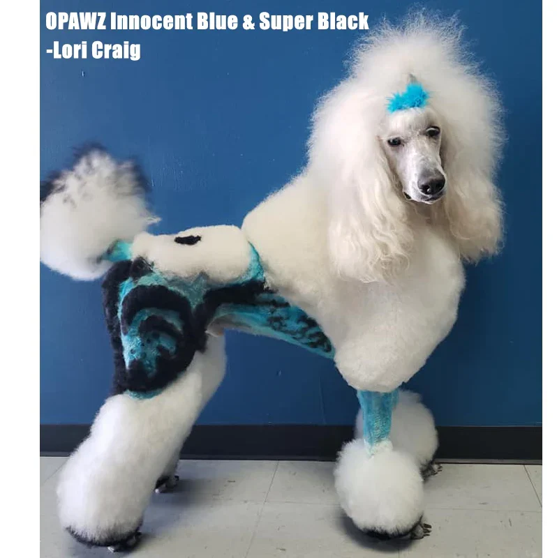 Permanent Dog Hair Dye Innocent Blue 8oz by Opawz - Image 3