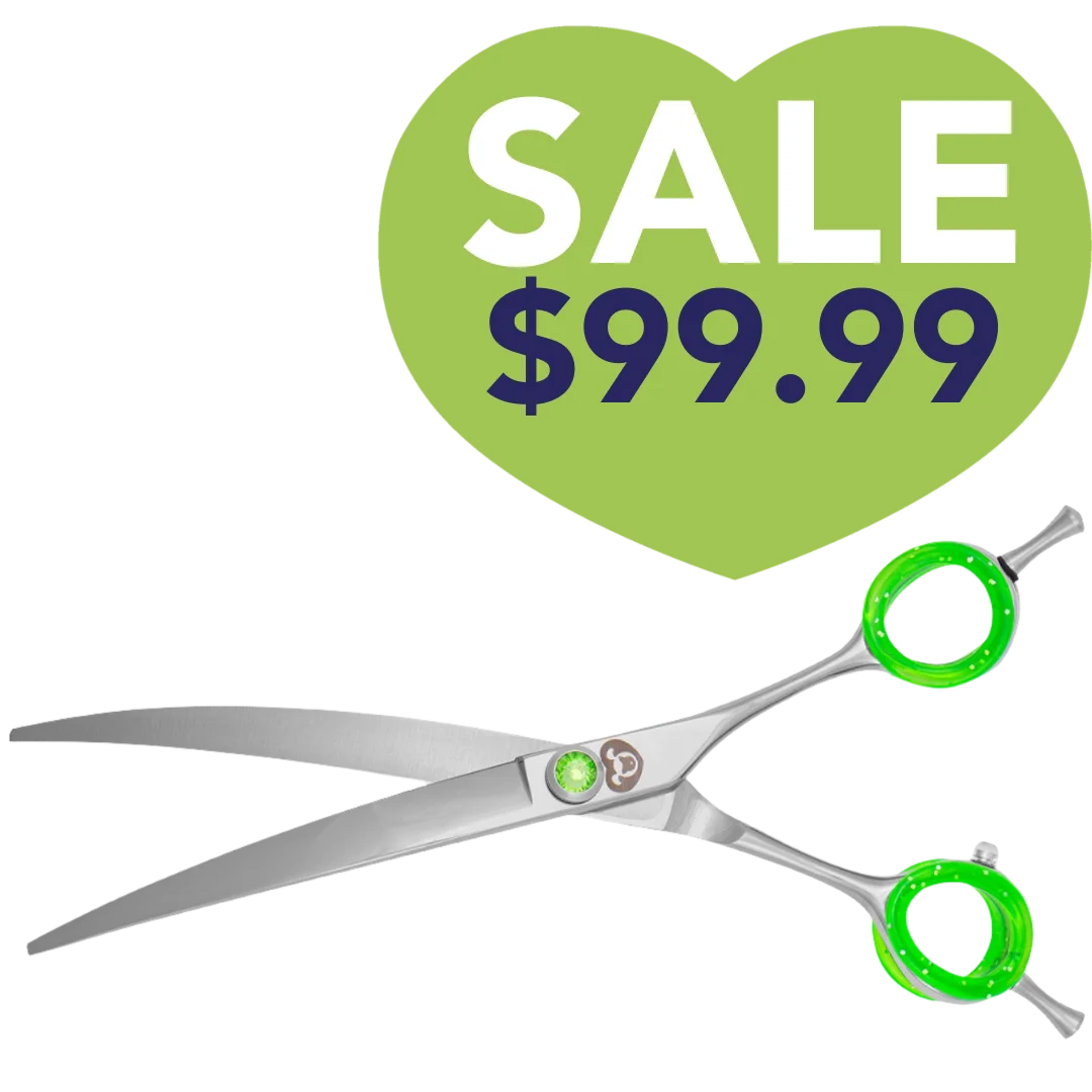 7.25" Super Curved Grooming Shears by PetStore.Direct