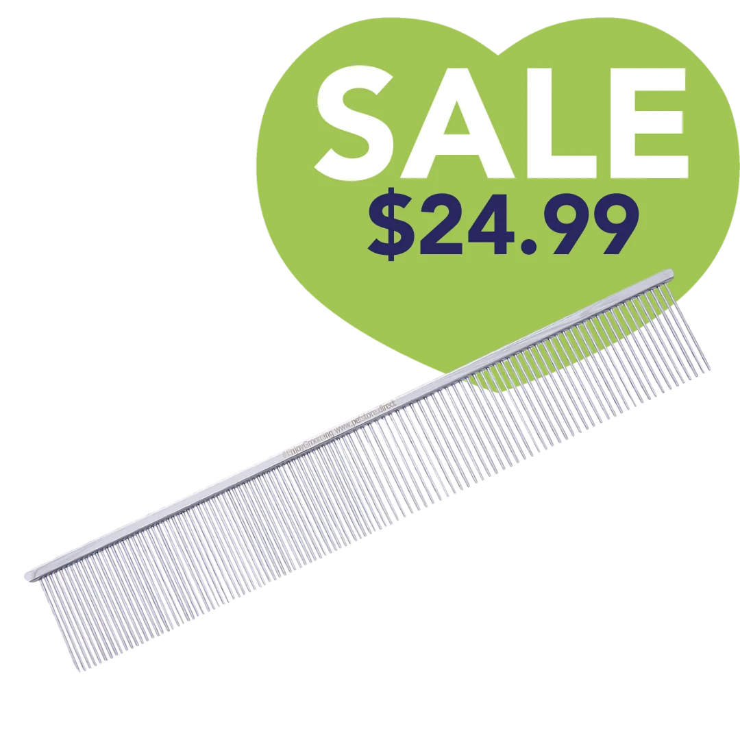 9" 50/50 Silver Buttercomb by PetStore.Direct