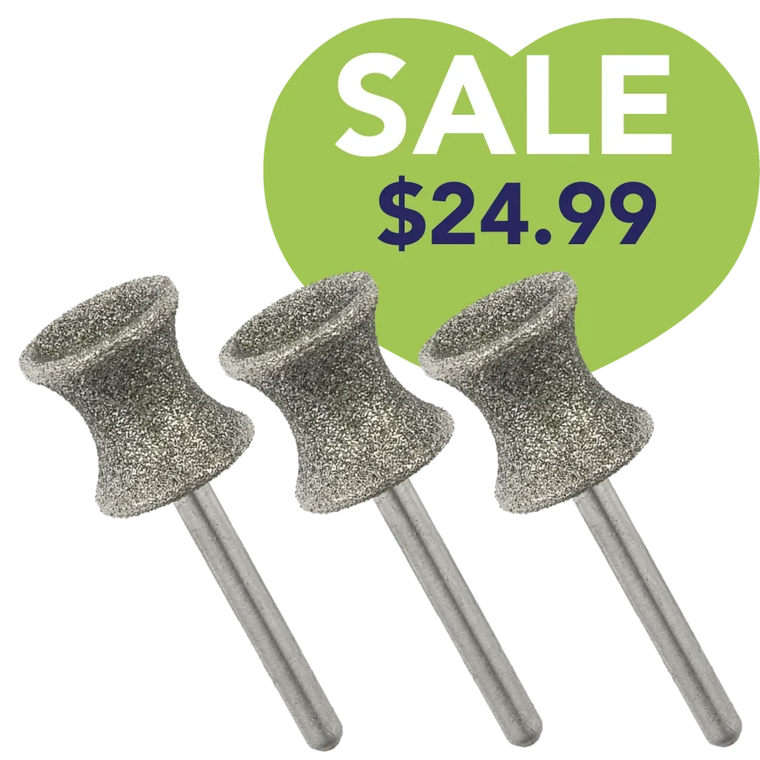 Concave Shape Dremel Bit Set of 3 by PetStore.Direct