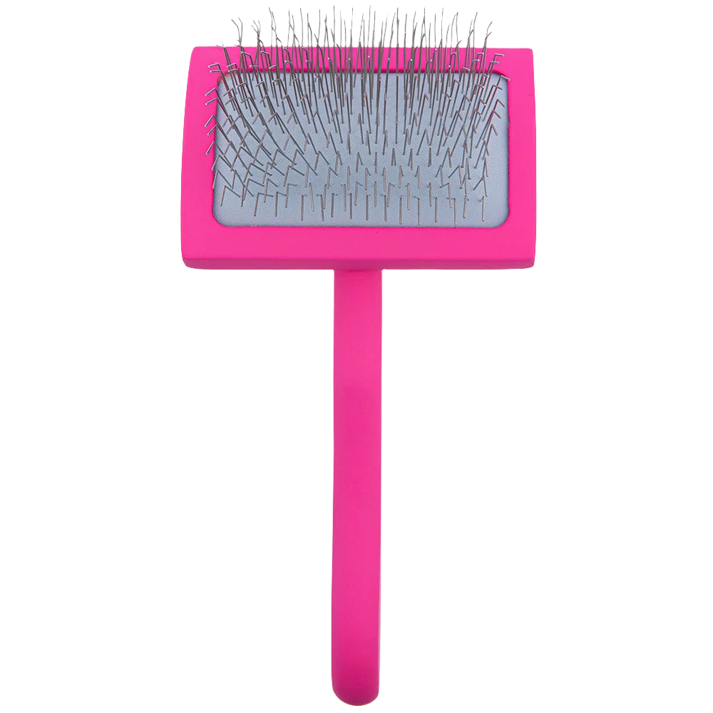 Medium Curved Pink Dematting Brush by PetStore.Direct - Image 2