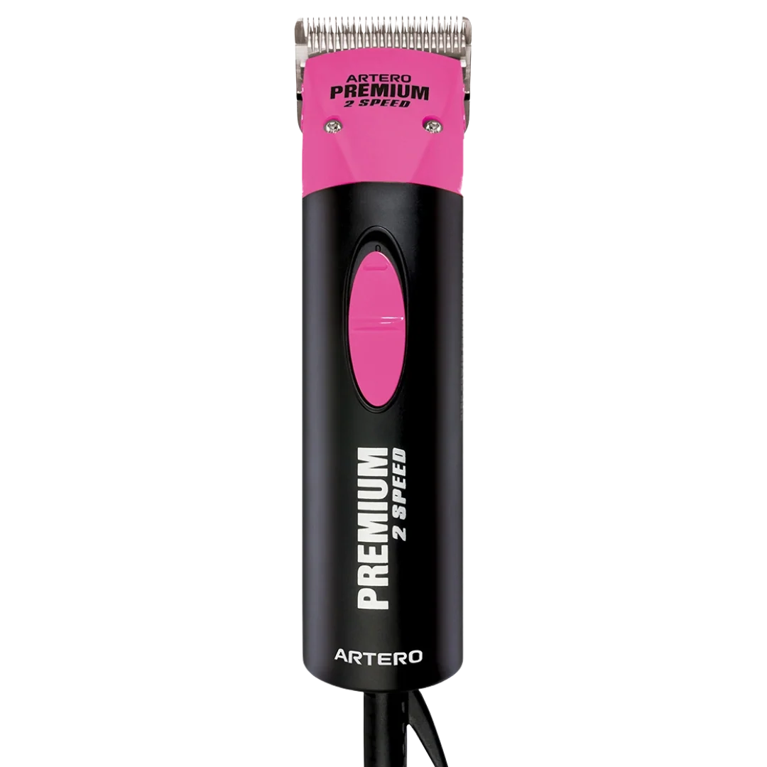 Premium Pink Professional Grooming Two Speed Clipper by Artero - Image 3