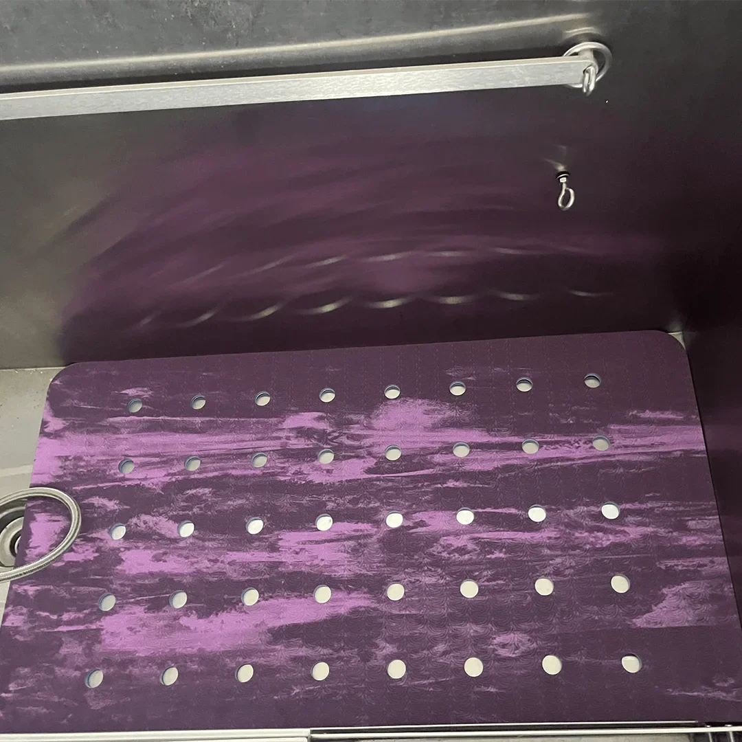 40"x22" SpawMat Tub Mat Mixed Monochromatic Blue/Purple by PawMat - Image 4