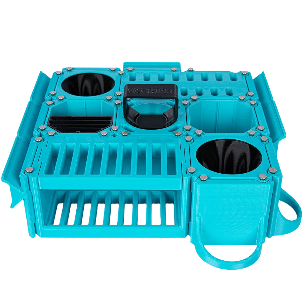 Custom Cube Tool Caddy Cyan by Vanity Fur - Image 2