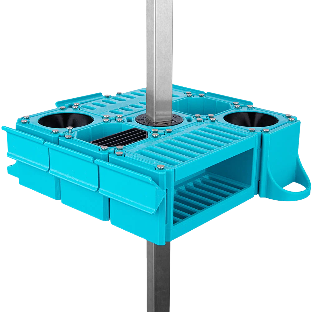 Custom Cube Tool Caddy Cyan by Vanity Fur - Image 3