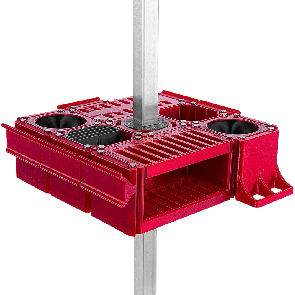 Custom Cube Tool Caddy Jolly Red by Vanity Fur - Image 3
