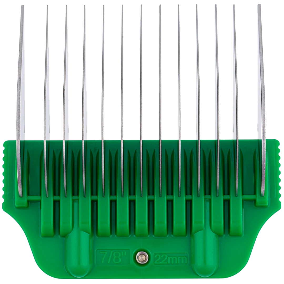 #C 7/8" Green Wide Attachment Comb 22 mm by Zolitta