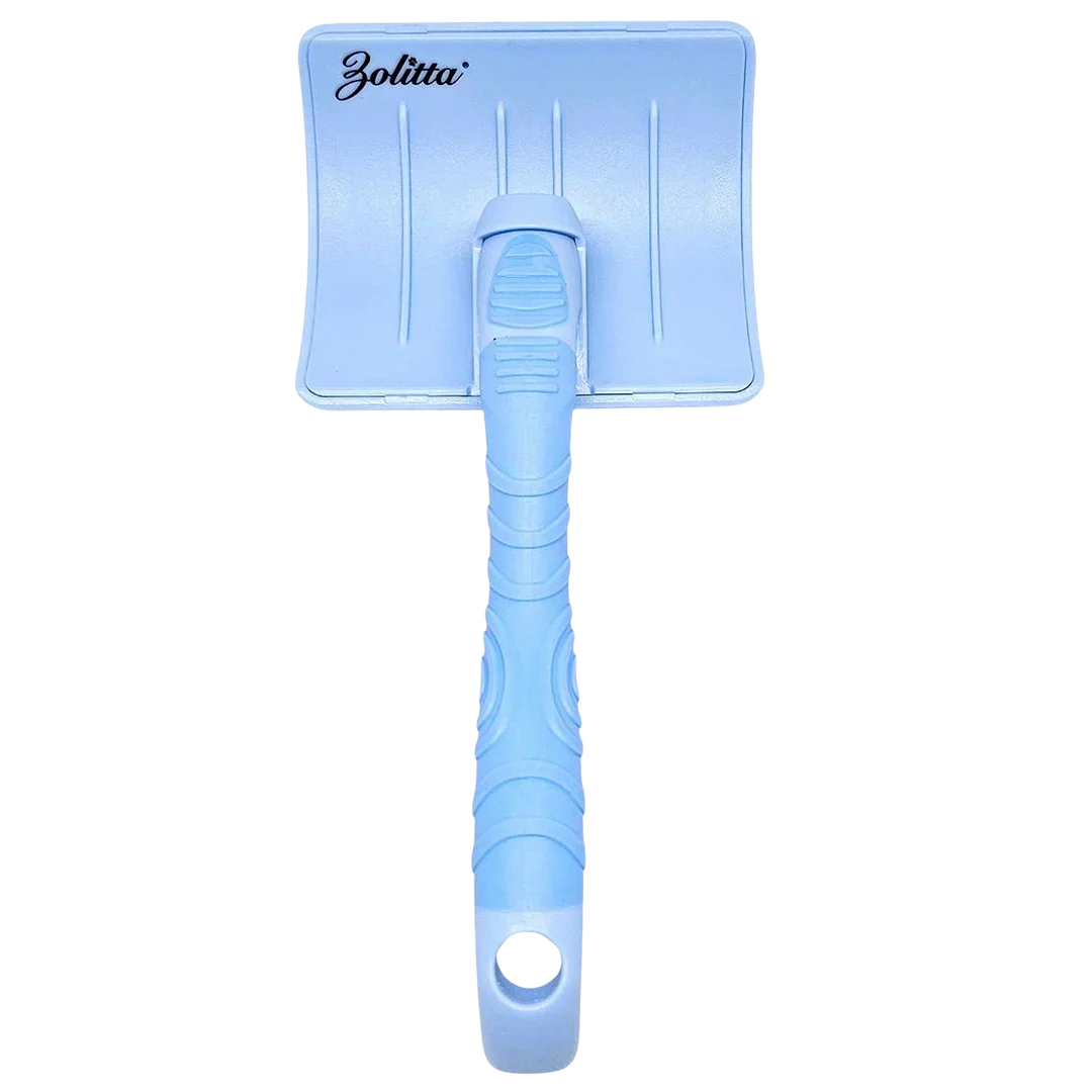 Good Boy Large Plastic Handle Slicker Brush Blue by Zolitta - Image 2