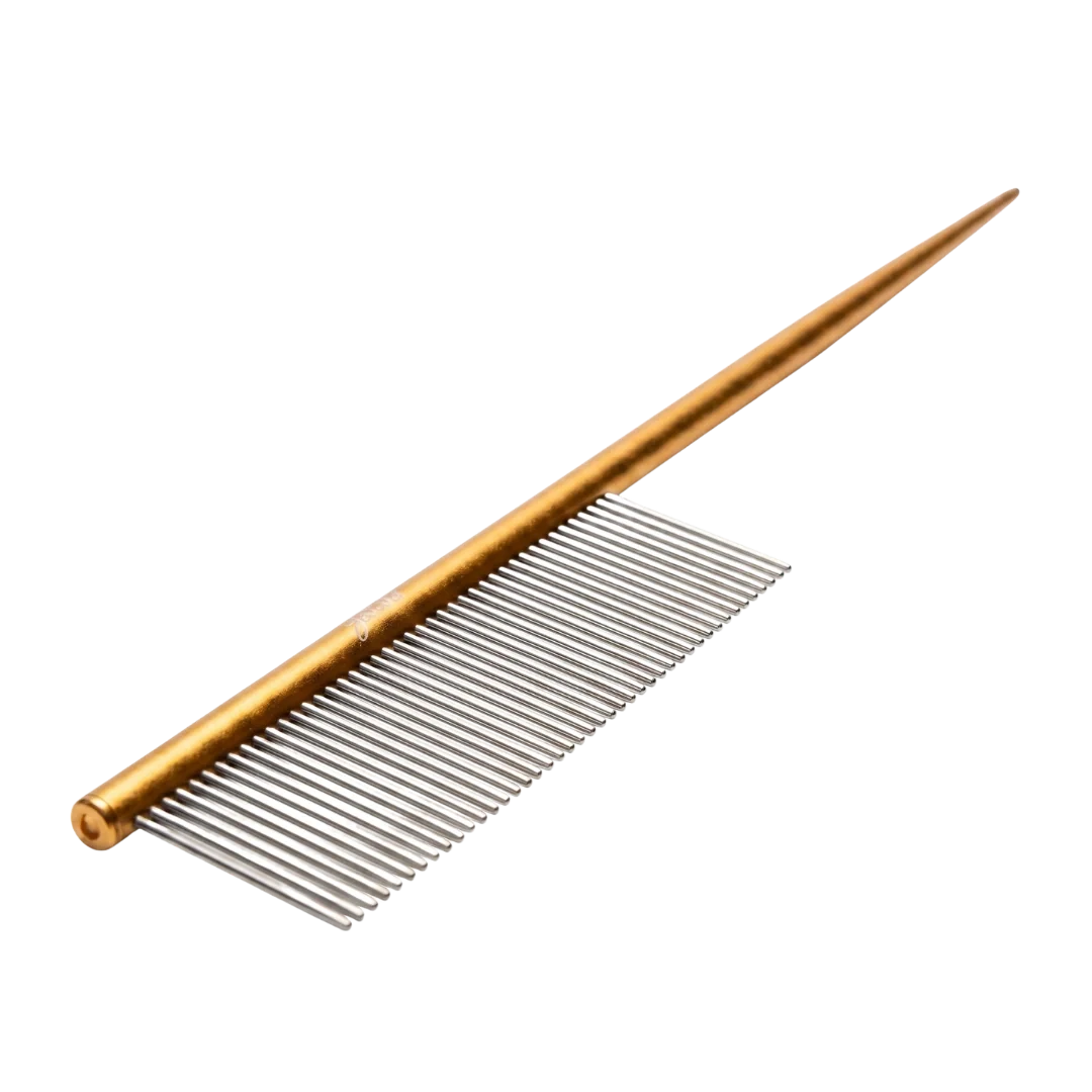 7.5" Rat Tail Comb Rose Gold by Zolitta - Image 2