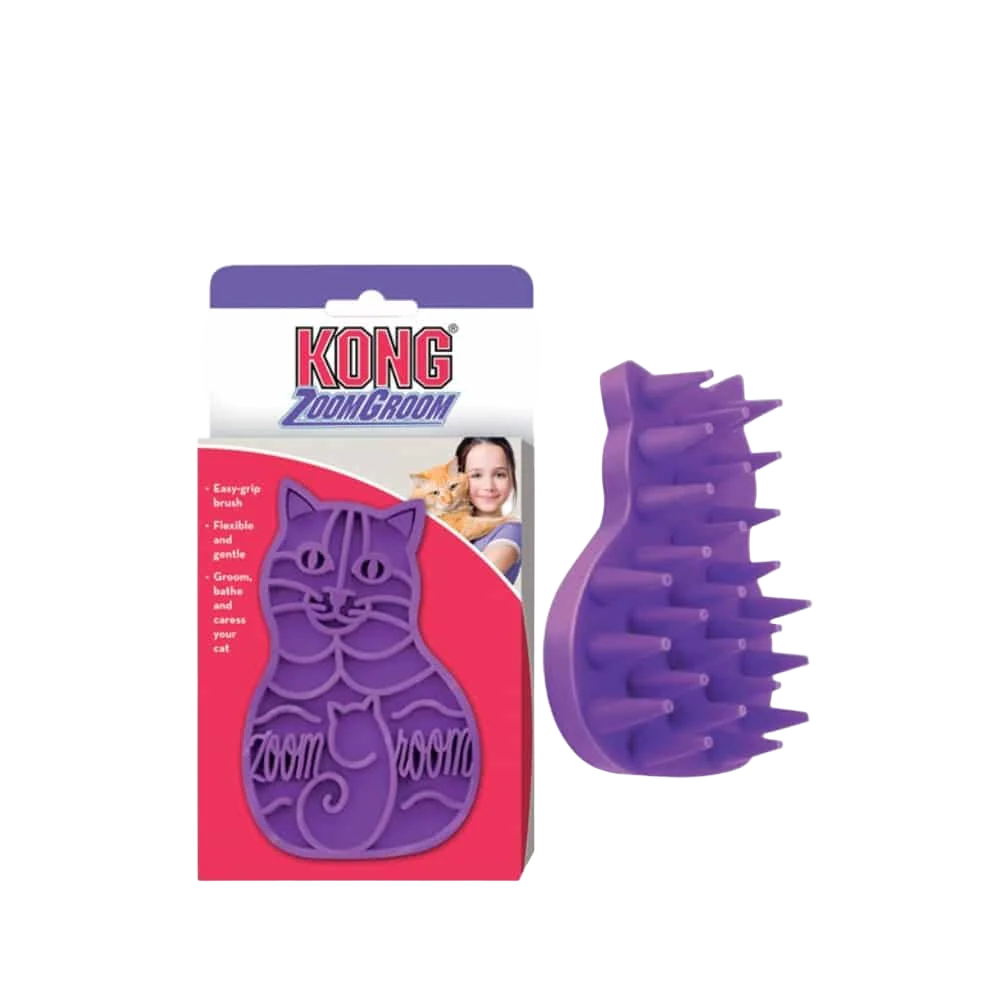 Bathing Brush for Cats Purple by ZoomGroom - Image 5
